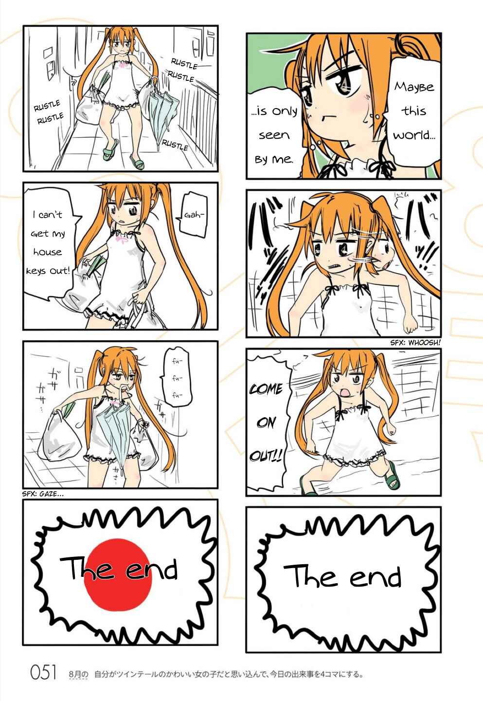 Page 7 Chapter 5 Jibun ga Twintail no Kawaii Onnanoko da to Omoikonde, Kyou no Dekigoto wo 4koma ni Suru