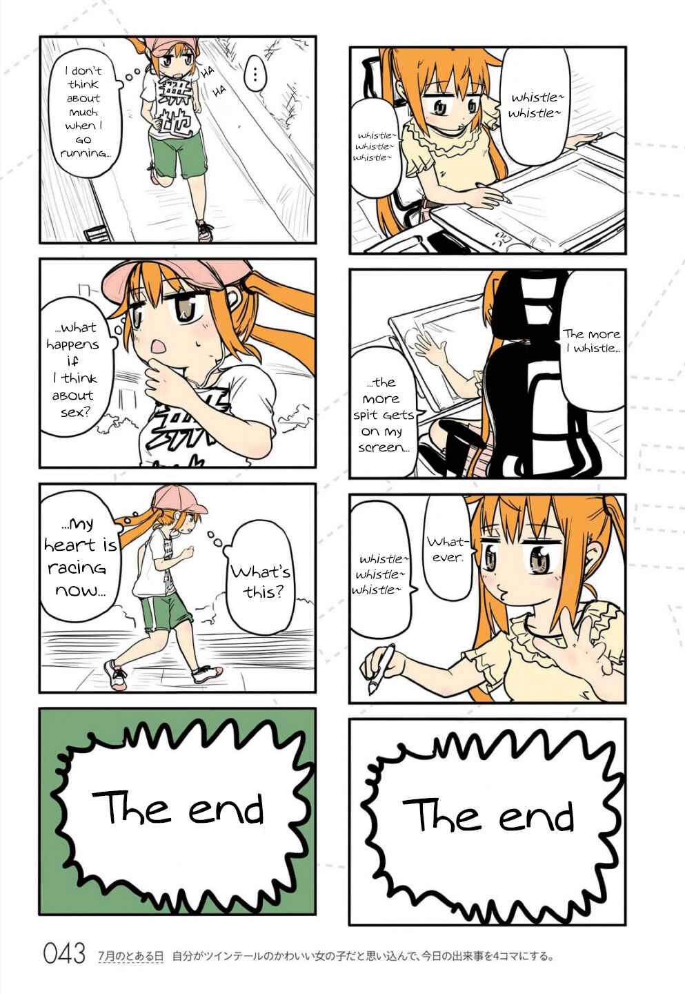 Page 8 Chapter 4 Jibun ga Twintail no Kawaii Onnanoko da to Omoikonde, Kyou no Dekigoto wo 4koma ni Suru
