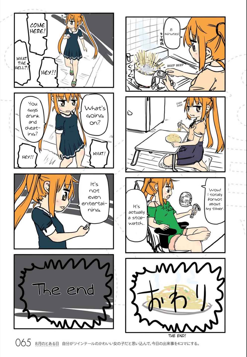 Page 6 Chapter 6 Jibun ga Twintail no Kawaii Onnanoko da to Omoikonde, Kyou no Dekigoto wo 4koma ni Suru