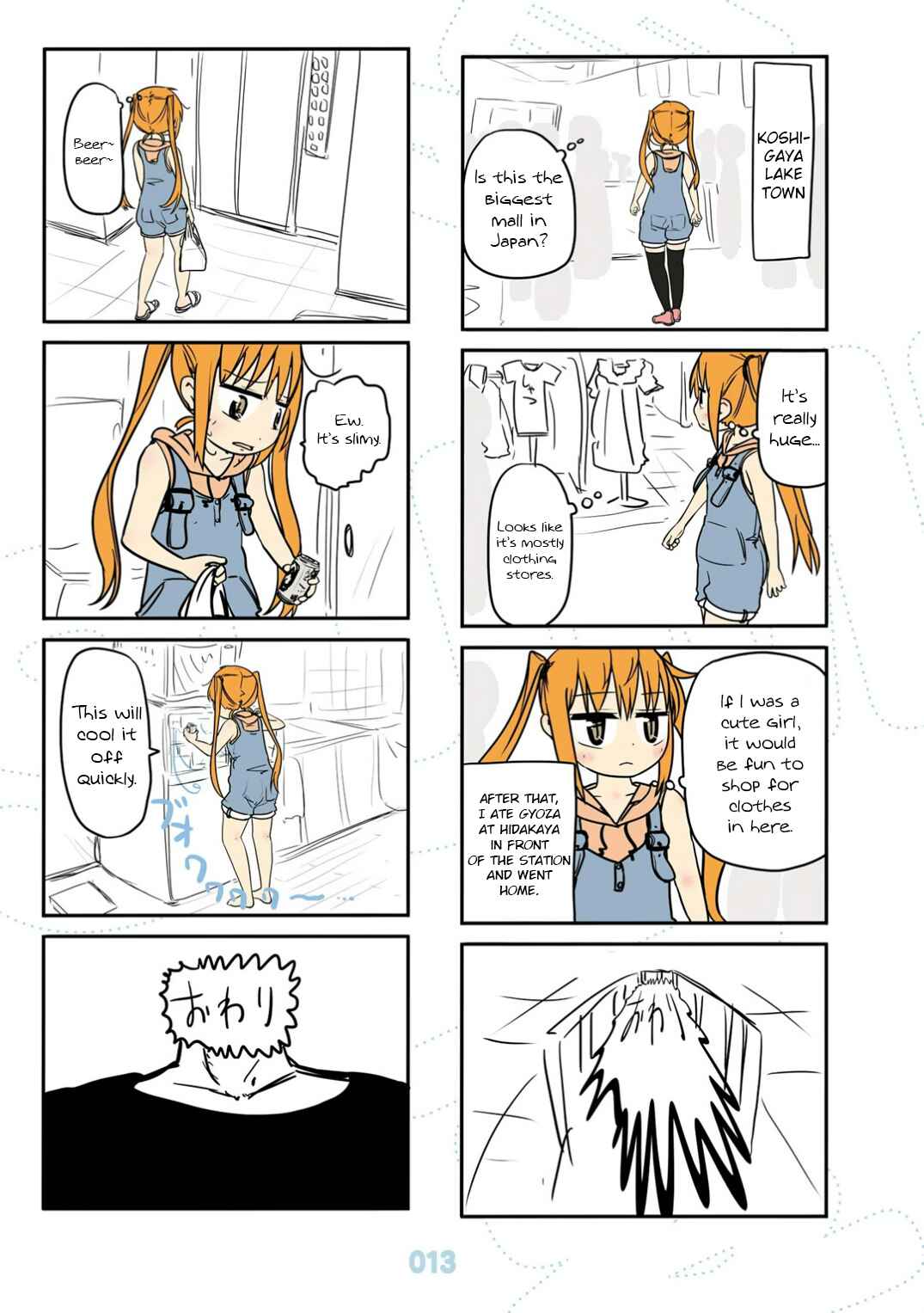 Page 15 Chapter 19 Jibun ga Twintail no Kawaii Onnanoko da to Omoikonde, Kyou no Dekigoto wo 4koma ni Suru