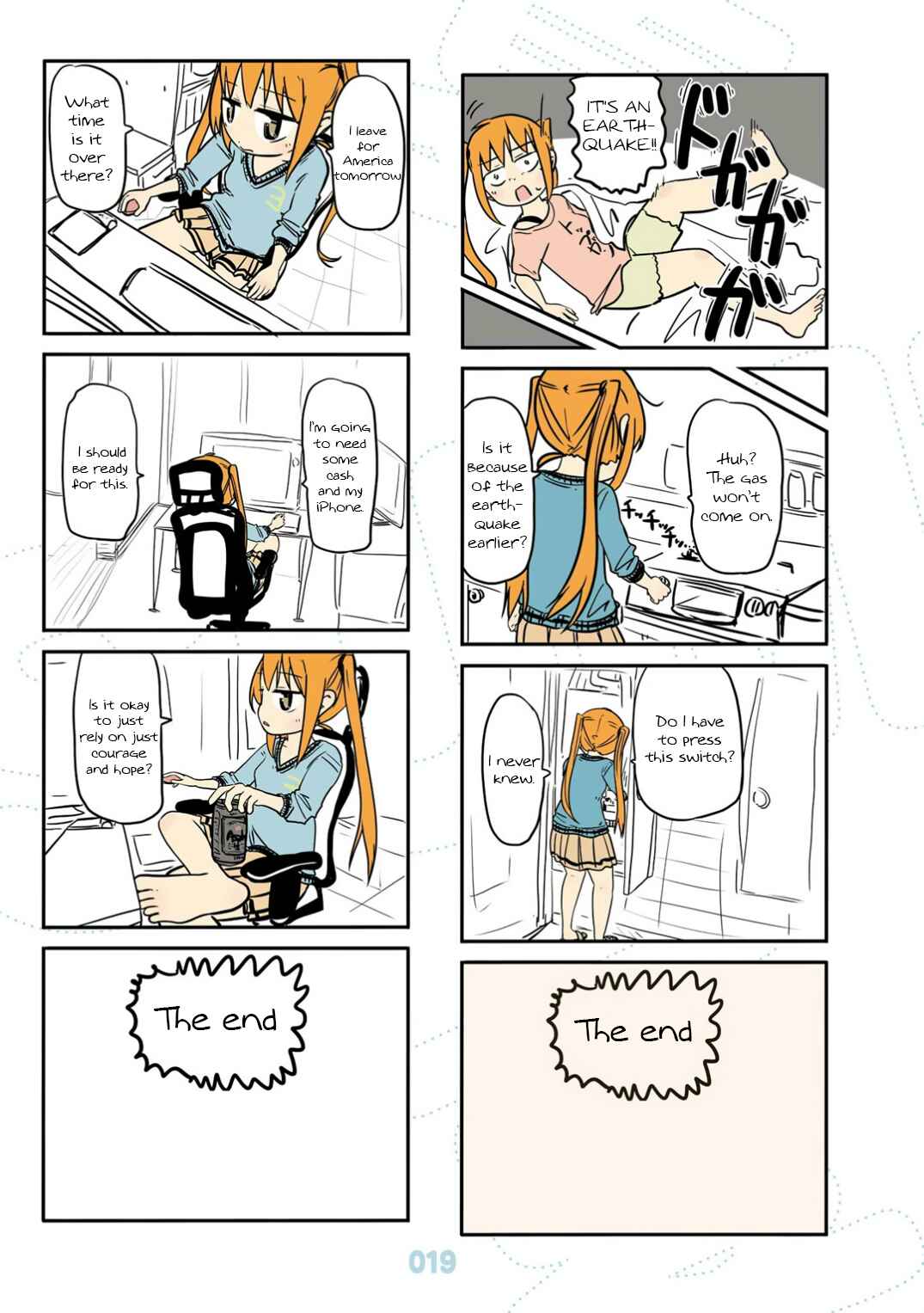 Page 21 Chapter 19 Jibun ga Twintail no Kawaii Onnanoko da to Omoikonde, Kyou no Dekigoto wo 4koma ni Suru