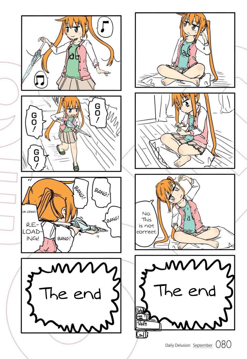 Page 12 Chapter 7 Jibun ga Twintail no Kawaii Onnanoko da to Omoikonde, Kyou no Dekigoto wo 4koma ni Suru