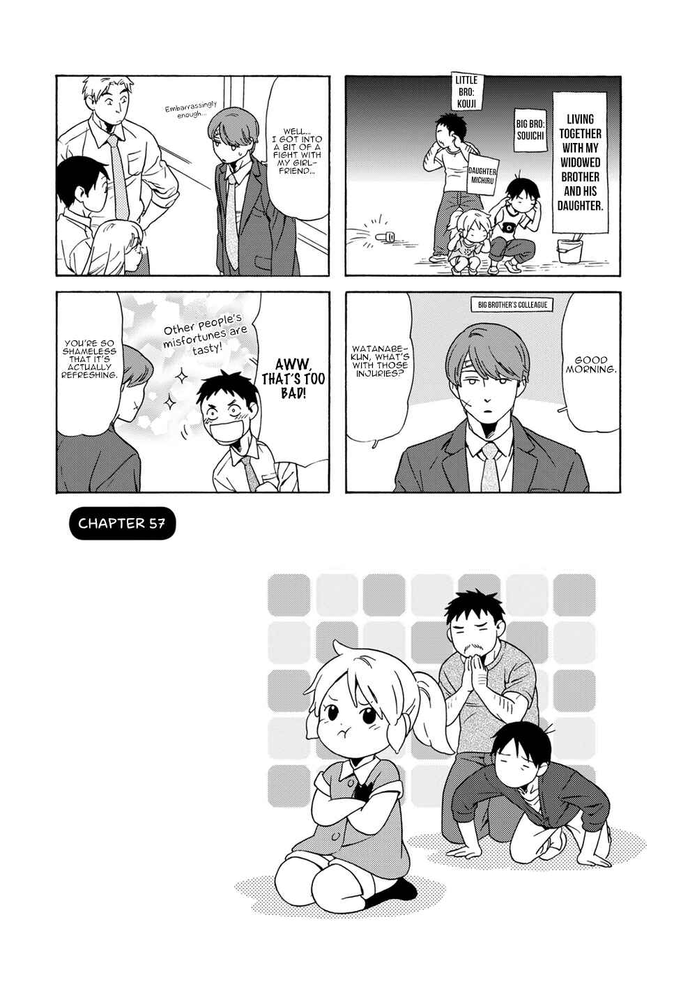Page 1 Chapter 57 Chichi to Hige-Gorilla to Watashi