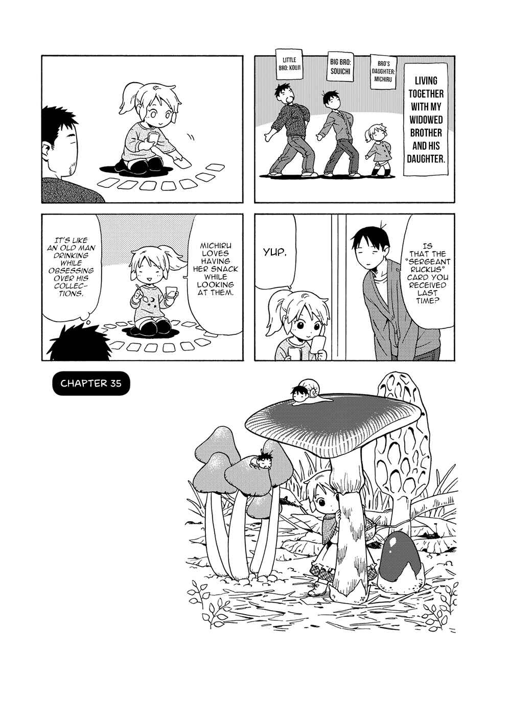 Page 1 Chapter 35 Chichi to Hige-Gorilla to Watashi