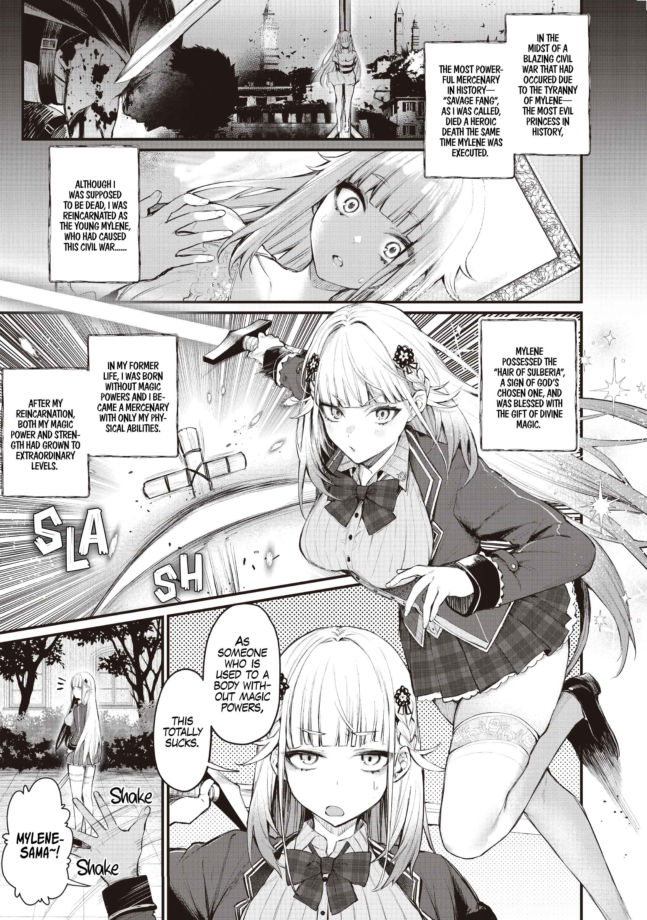 Page 2 Chapter 0.1 Savage Fang Ojou-sama: Shijou Saikyou no Youhei wa Shijou Saikyou no Bougyaku Reijou to Natte Nidome no Sekai o Musou suru