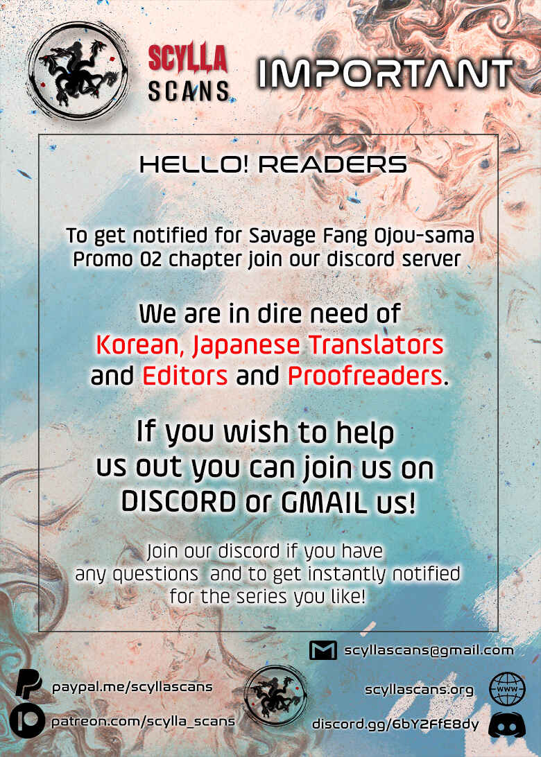Page 6 Chapter 0.2 Savage Fang Ojou-sama: Shijou Saikyou no Youhei wa Shijou Saikyou no Bougyaku Reijou to Natte Nidome no Sekai o Musou suru