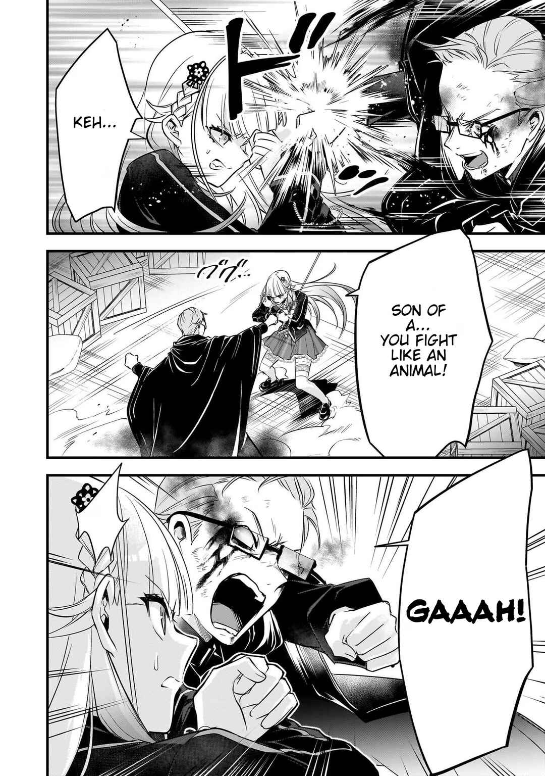 Page 4 Chapter 23 Savage Fang Ojou-sama: Shijou Saikyou no Youhei wa Shijou Saikyou no Bougyaku Reijou to Natte Nidome no Sekai o Musou suru