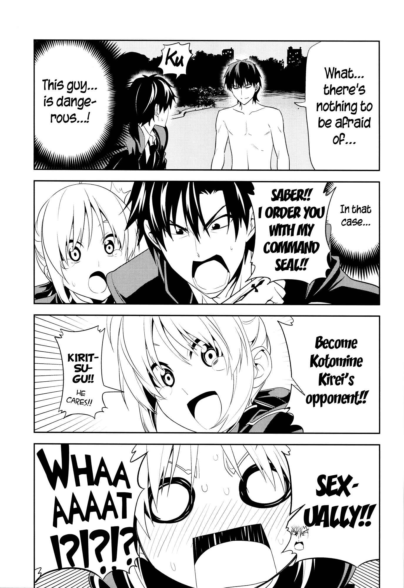 Page 14 Chapter Unknown_9fae Fate/Zero - Fubin Sugiru Zero Saber ga Ijikeru (Doujinshi)