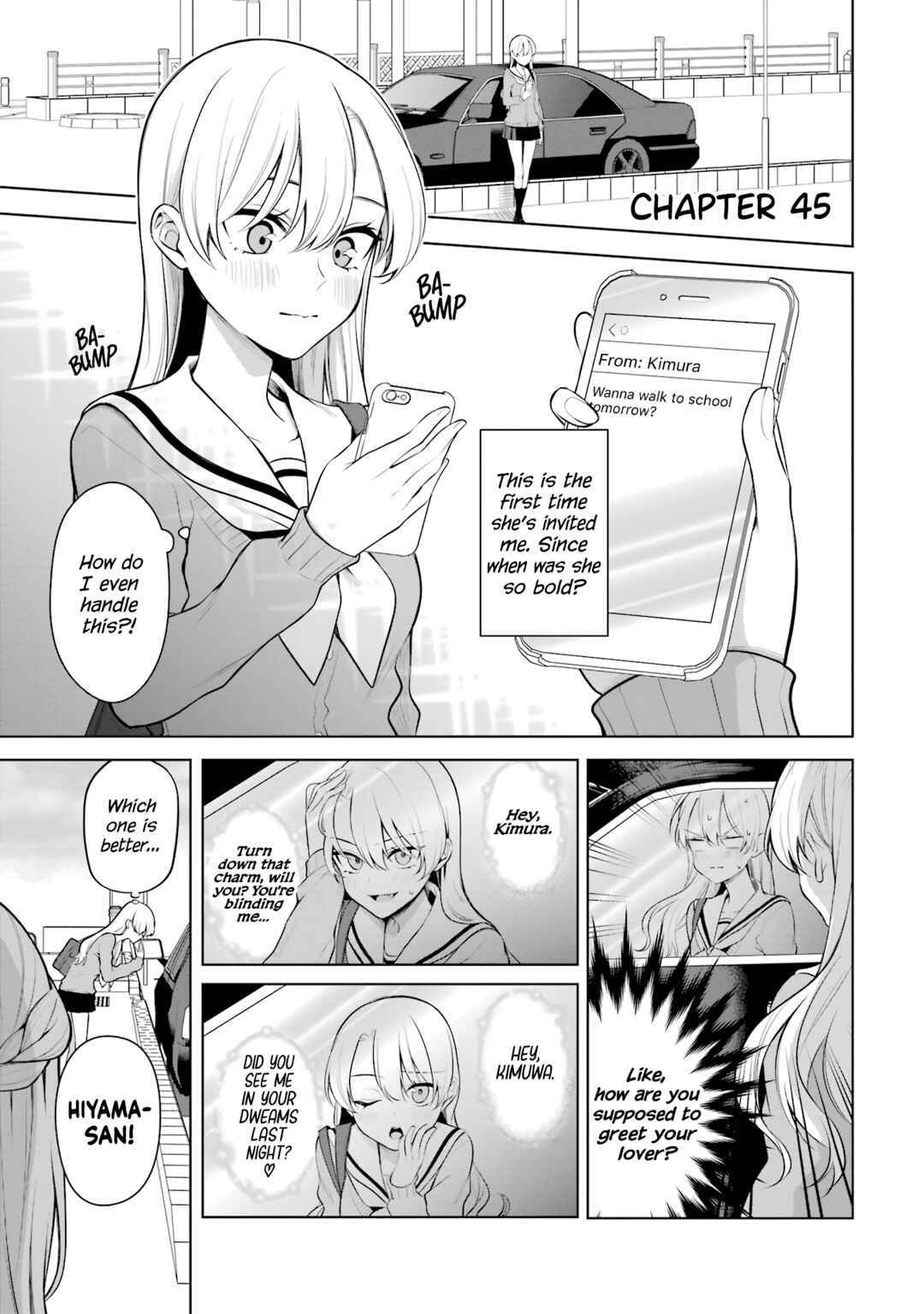 Page 1 Chapter 45 Shoujo Manga Protagonist x Rival-San (Serialization)