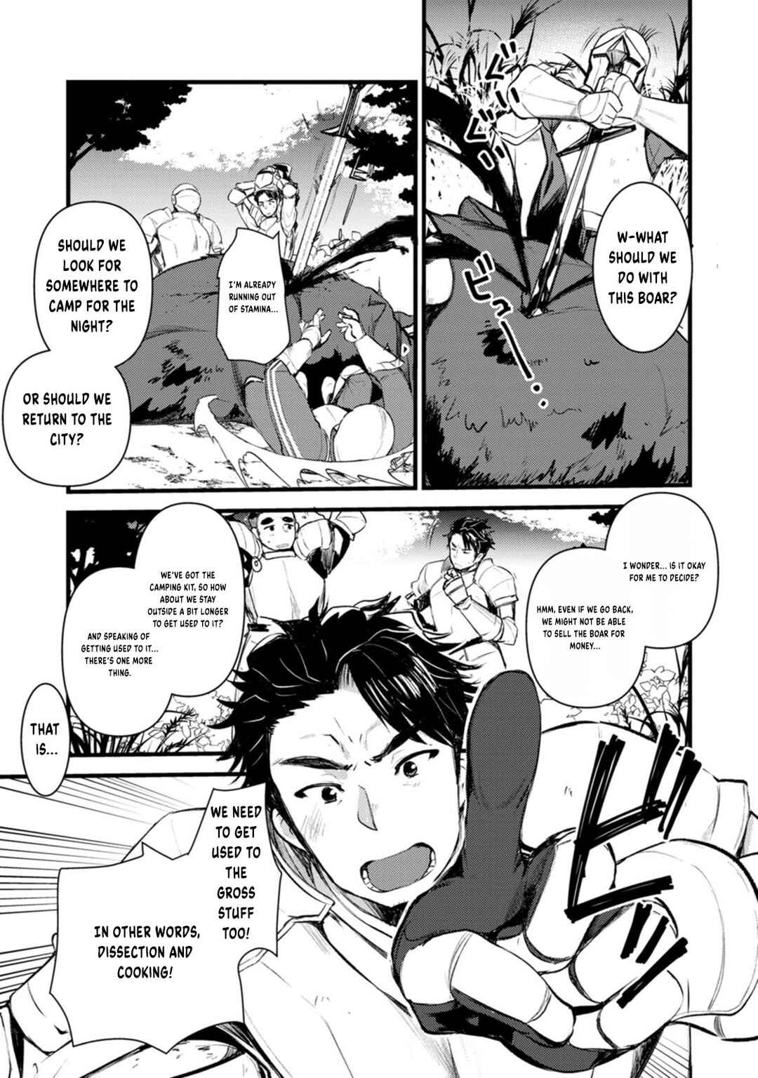 Page 20 Chapter 2 Yuusha ni Narenakatta Sanbaka Trio wa, Kyou mo Otoko Meshi wo Koshiraeru.