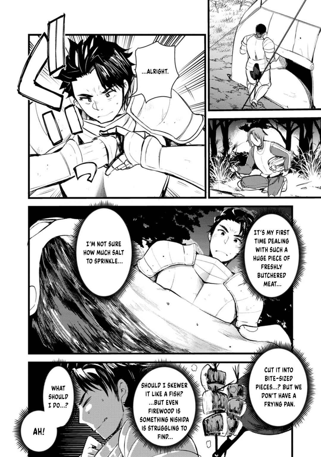 Page 25 Chapter 2 Yuusha ni Narenakatta Sanbaka Trio wa, Kyou mo Otoko Meshi wo Koshiraeru.