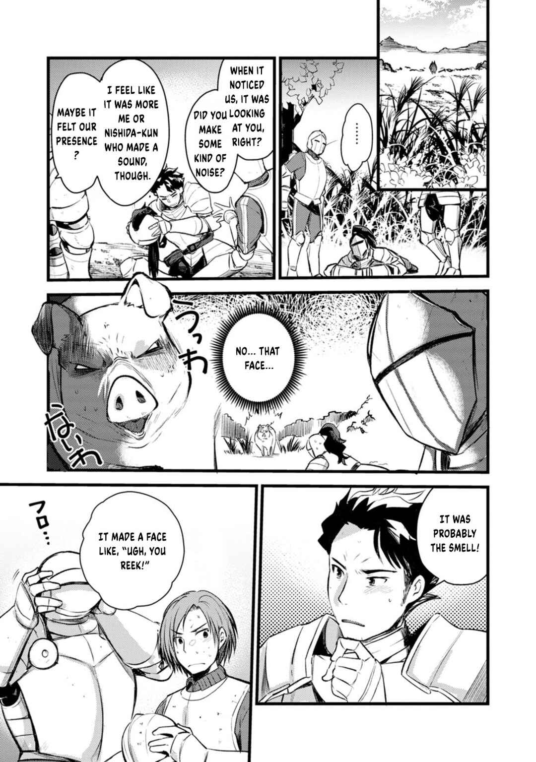Page 4 Chapter 3 Yuusha ni Narenakatta Sanbaka Trio wa, Kyou mo Otoko Meshi wo Koshiraeru.