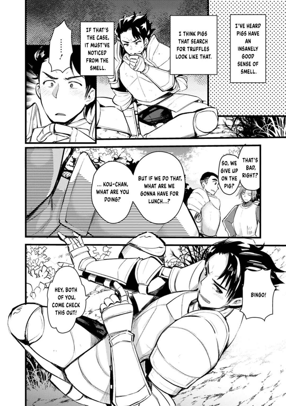 Page 5 Chapter 3 Yuusha ni Narenakatta Sanbaka Trio wa, Kyou mo Otoko Meshi wo Koshiraeru.