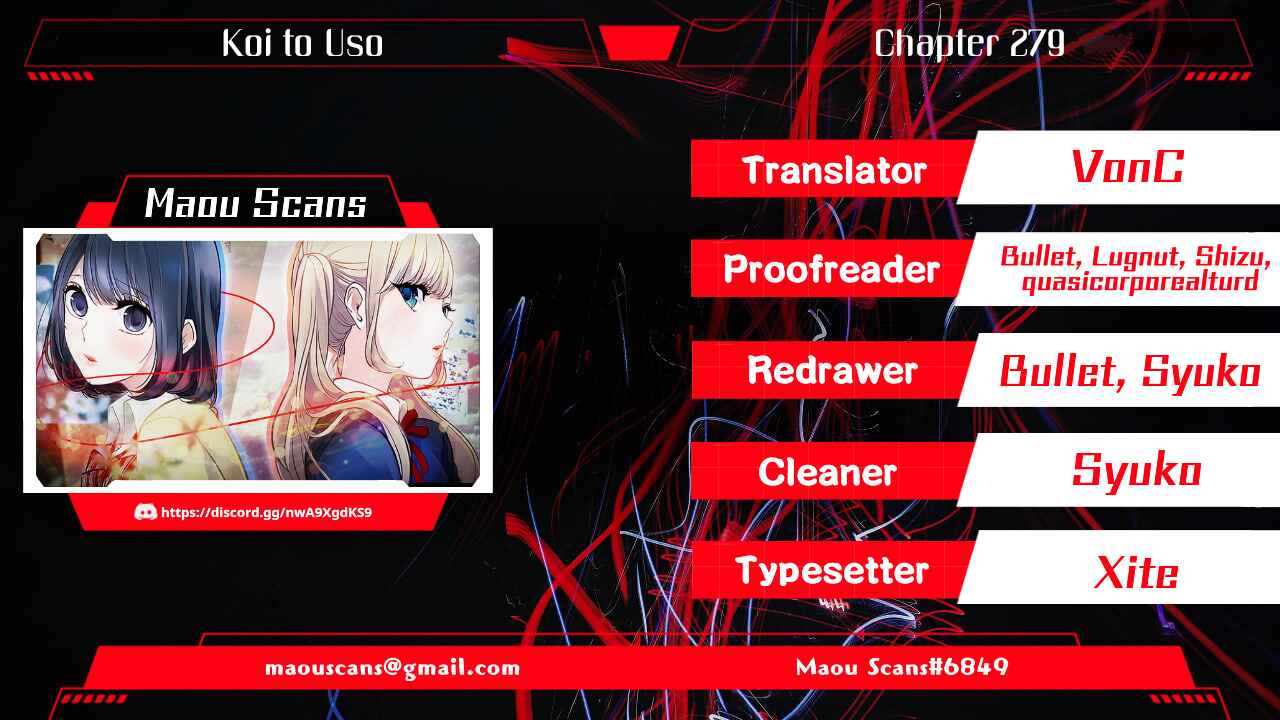 Page 1 Chapter 279 Koi to Uso