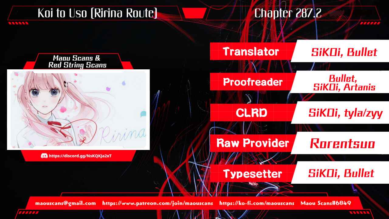 Page 1 Chapter 287.2 Koi to Uso