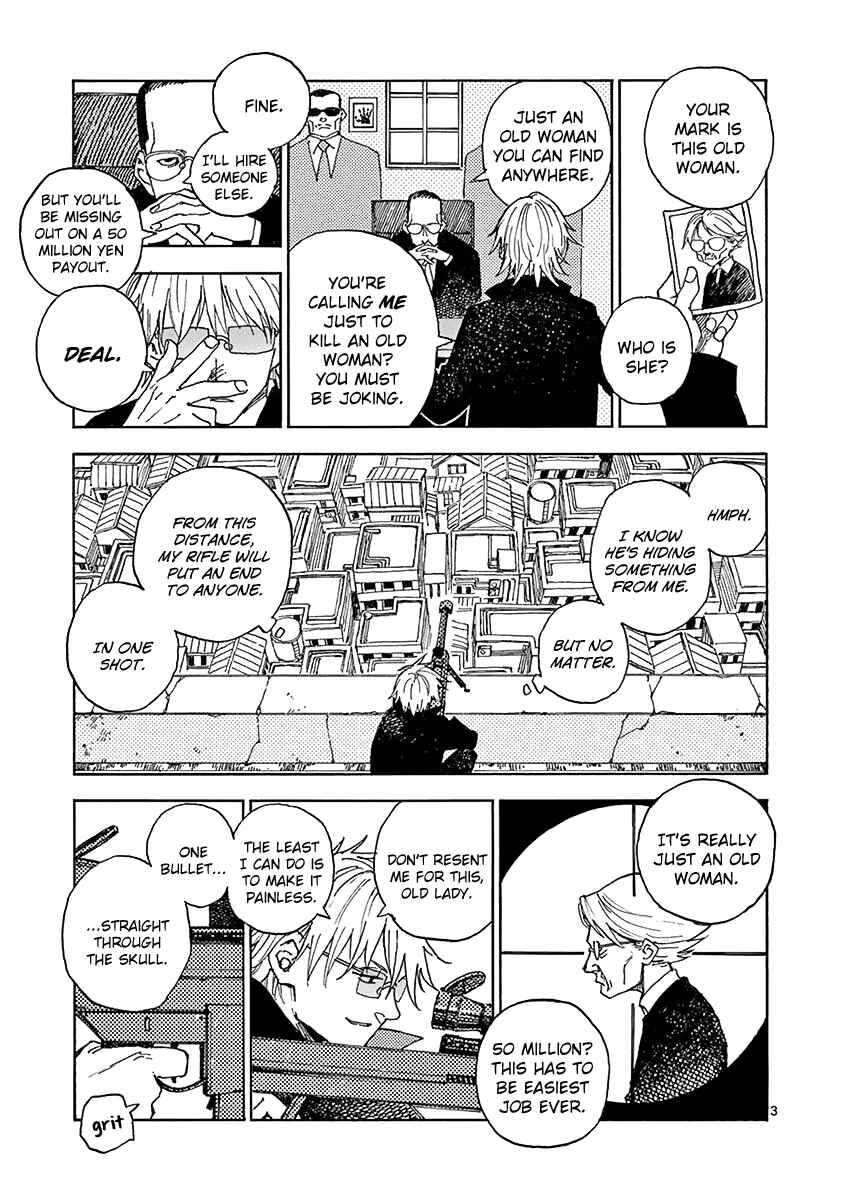 Page 4 Chapter 3 Koroshiya wa Kyou mo BBA o Korosenai.