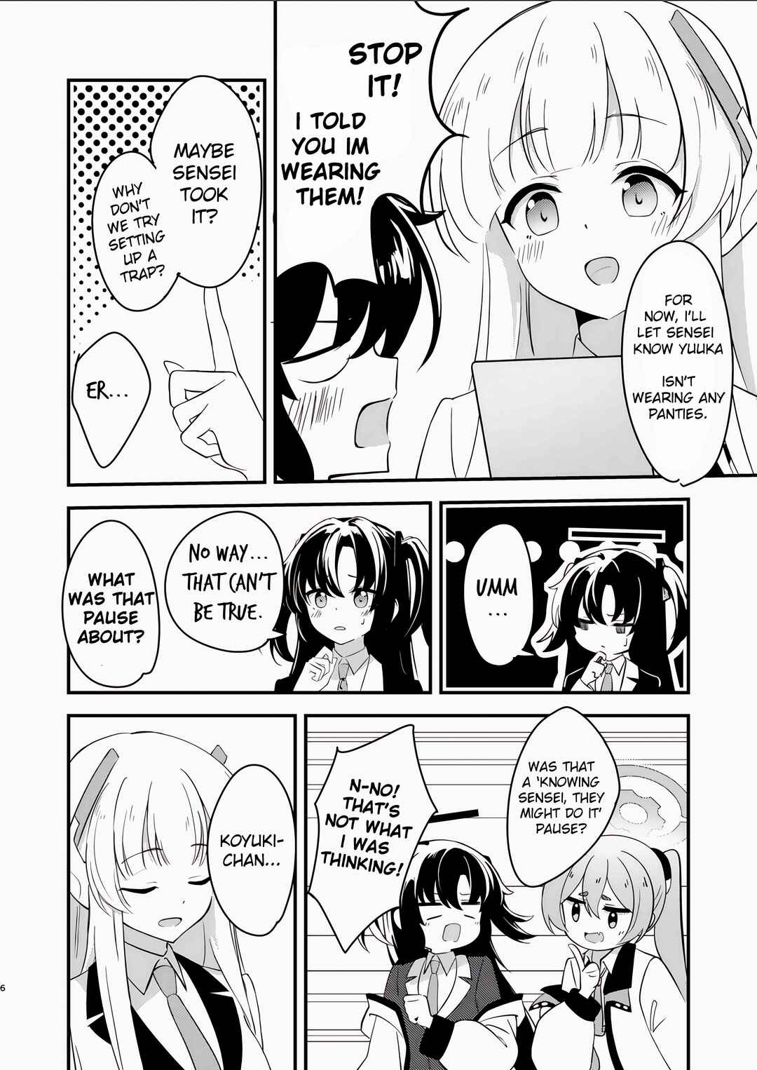 Page 5 Chapter Unknown_ac8f Blue Archive - Kinkyuu Kaigi: Yuuka-chan no Pantsu ga Nakunatta Ken (Doujinshi)