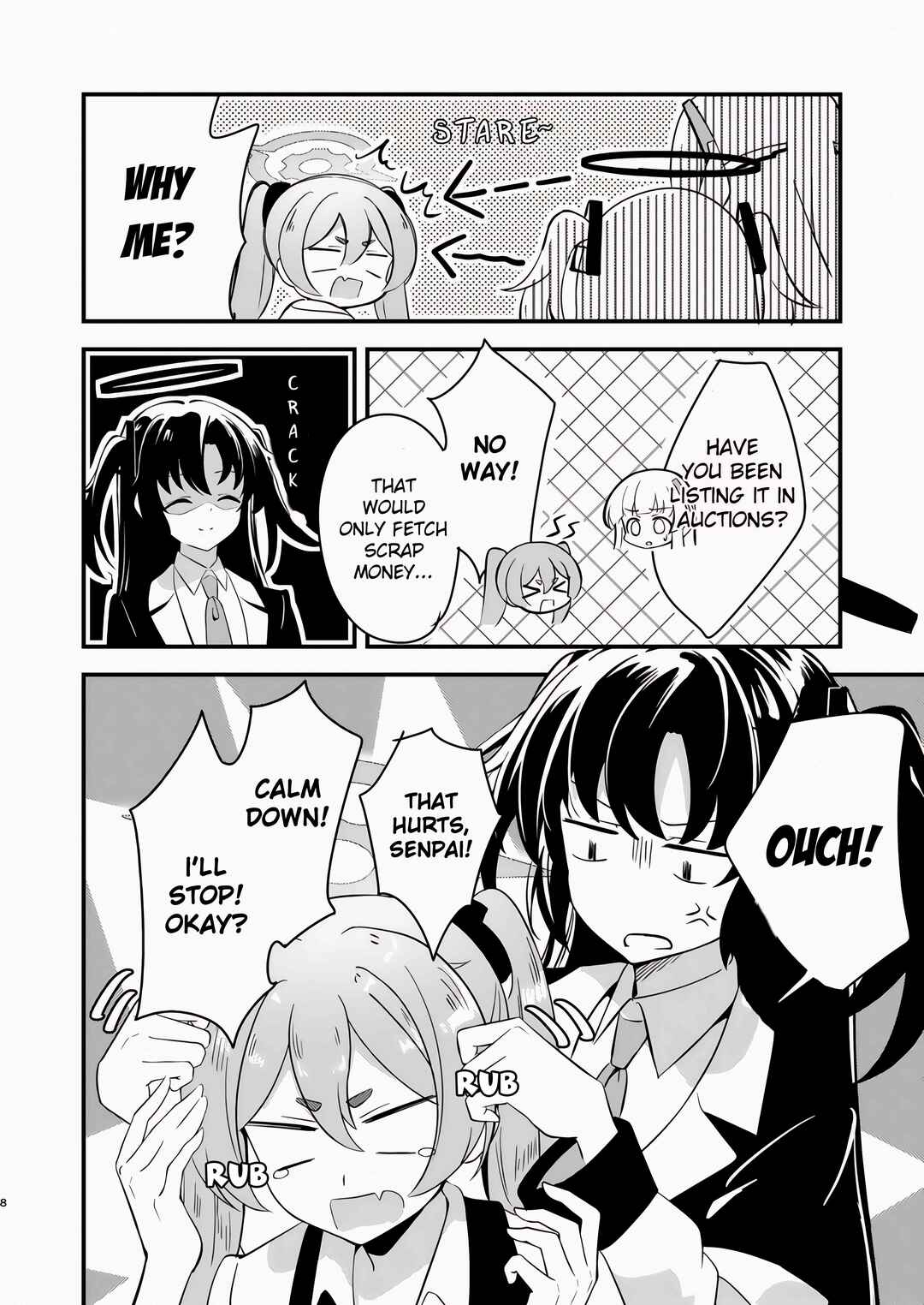 Page 7 Chapter Unknown_ac8f Blue Archive - Kinkyuu Kaigi: Yuuka-chan no Pantsu ga Nakunatta Ken (Doujinshi)