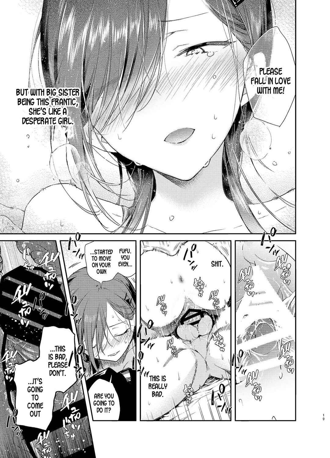 Page 19 Chapter Unknown_5fc7 Kinjo no Tsuntsun Imouto to Muhyoujou Ane ni Semarare Ecchi