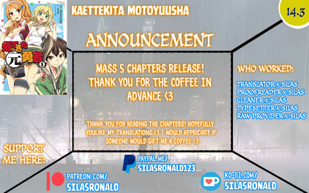 Page 1 Chapter 14.3 Kaettekita Motoyuusha