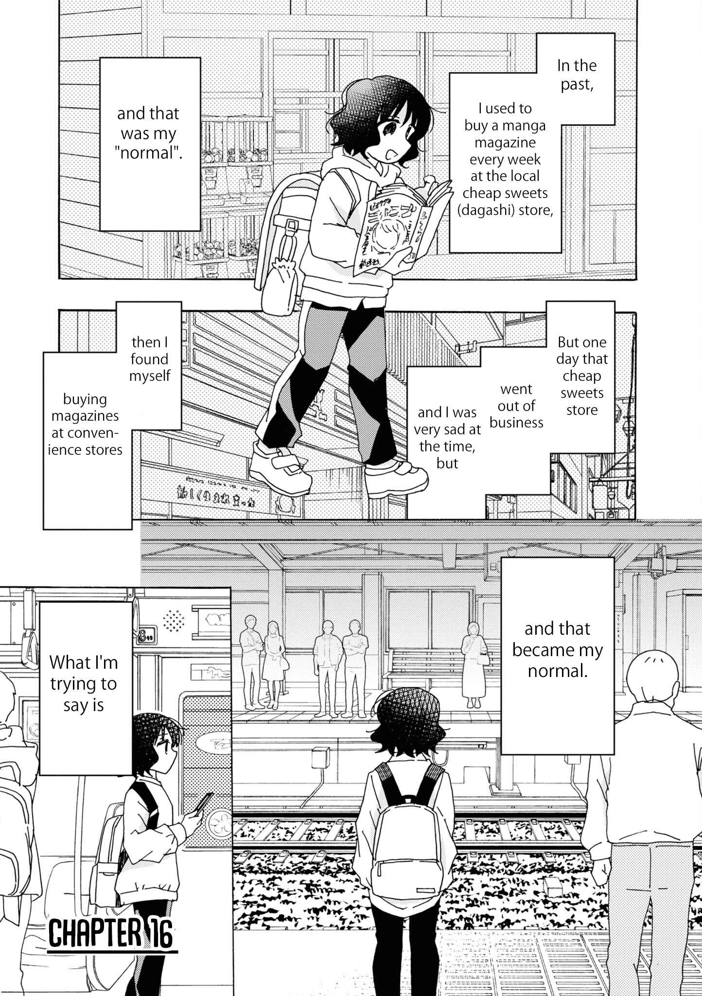 Page 1 Chapter 16 Kyou wa Mada Futsuu ni Narenai