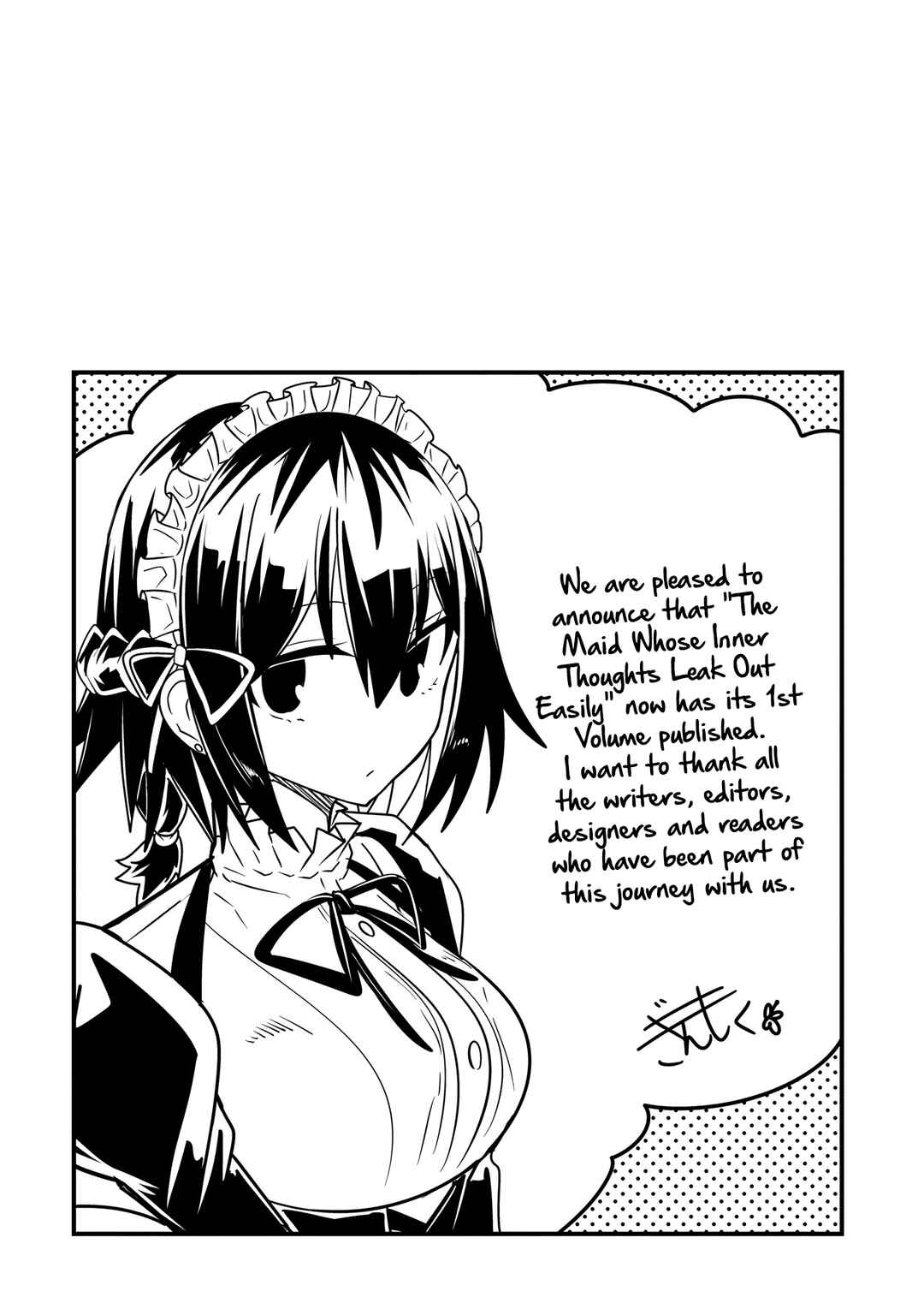 Page 10 Chapter 8.5 Kokoro no Koe ga Moreyasui Maid-san (Serialization)