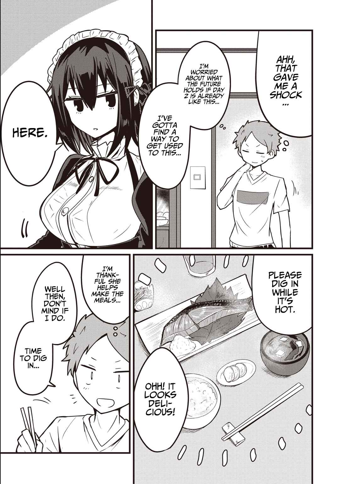 Page 6 Chapter 2 Kokoro no Koe ga Moreyasui Maid-san (Serialization)