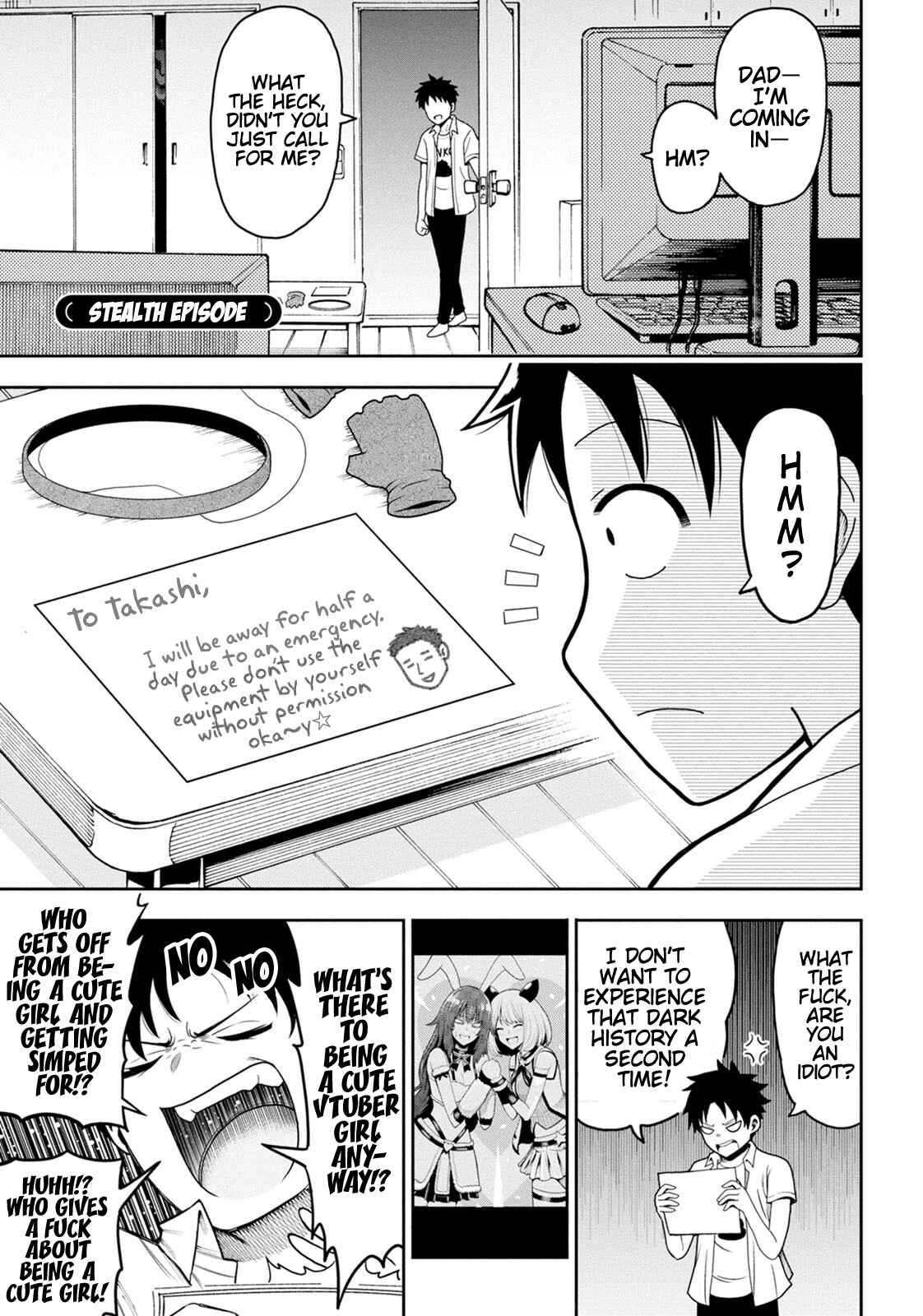 Page 1 Chapter 5.5 My Dads the Queen of All VTubers?!