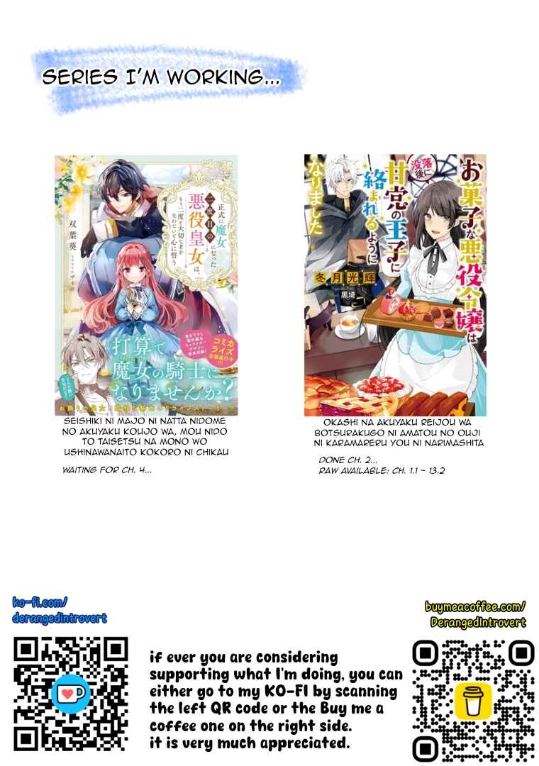 Page 18 Chapter 2.2 Okashi na Akuyaku Reijou wa Botsurakugo ni Amatou no Ouji ni Karamareru you ni Narimashita