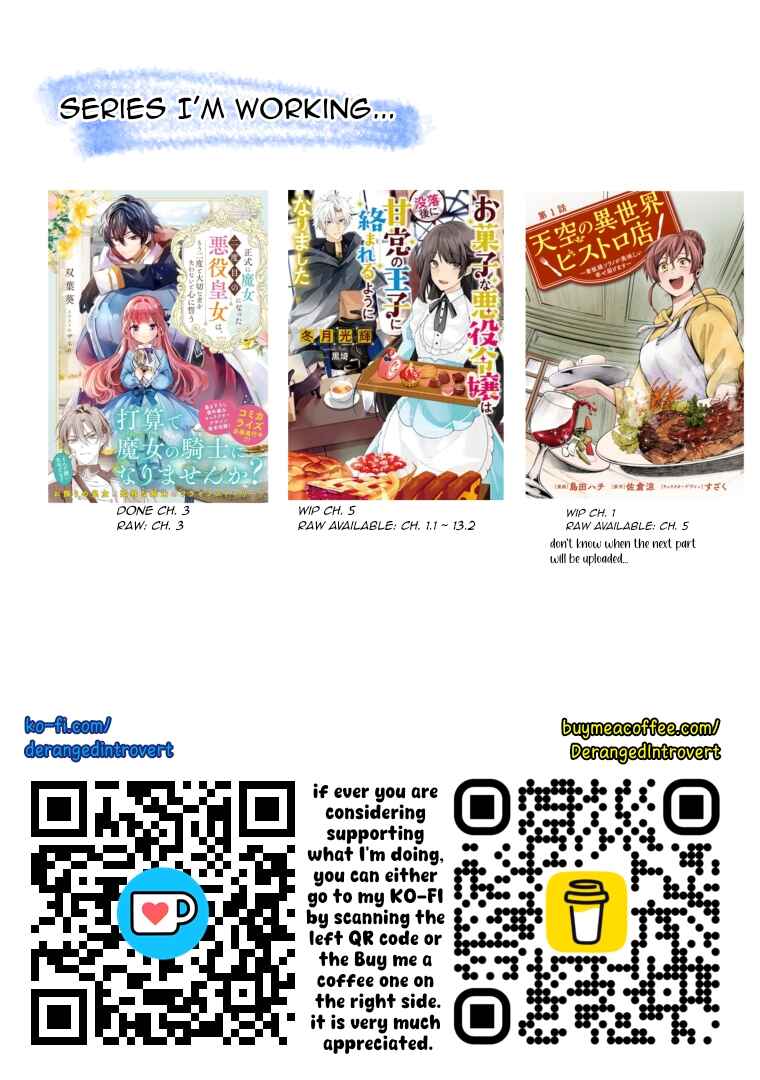 Page 20 Chapter 4.1 Okashi na Akuyaku Reijou wa Botsurakugo ni Amatou no Ouji ni Karamareru you ni Narimashita
