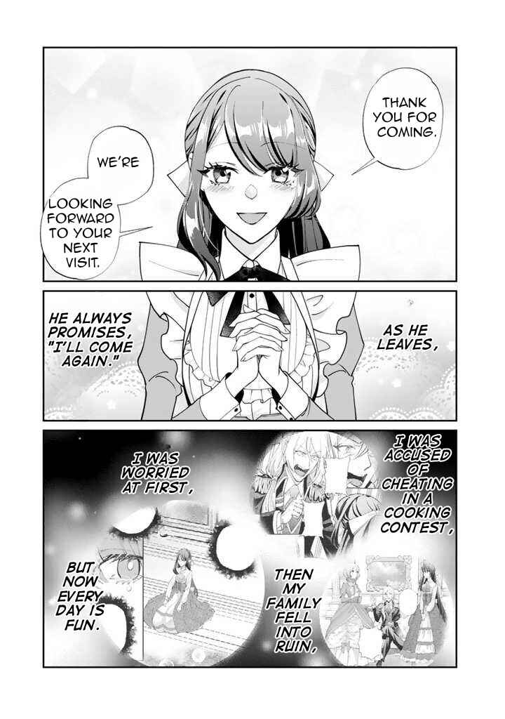 Page 8 Chapter 4.1 Okashi na Akuyaku Reijou wa Botsurakugo ni Amatou no Ouji ni Karamareru you ni Narimashita