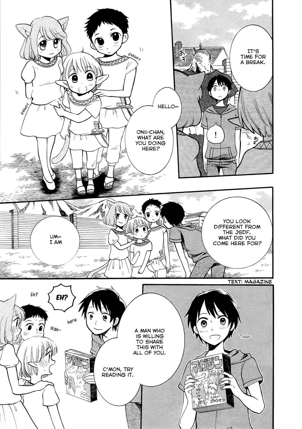 Page 11 Chapter 4 Outbreak Company: Moeru Shinryakusha