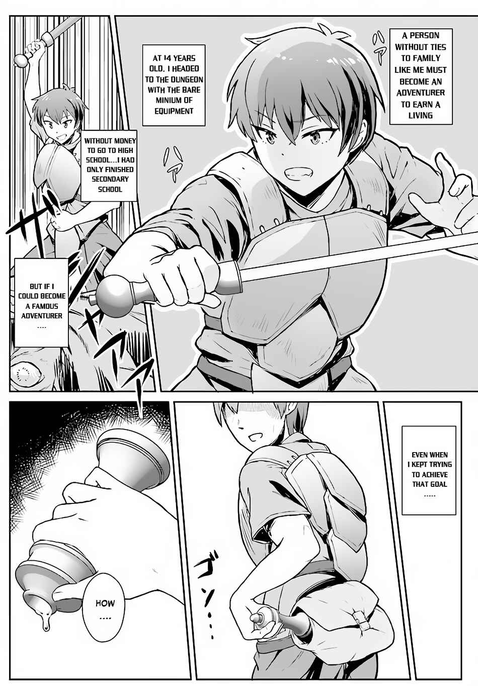 Page 8 Chapter 1 Chuusotsu Tansakusha no Nariagari Eiyuutan ~2-tsu no Saikyou Skill de Dungeon Saisoku Toppa o Mezasu~