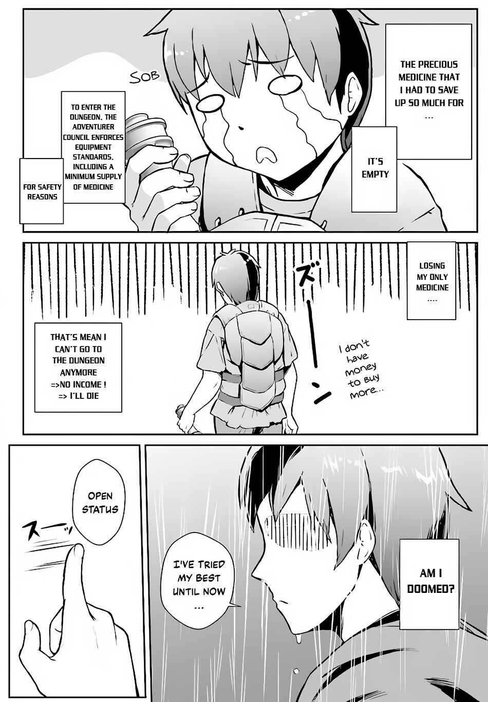 Page 9 Chapter 1 Chuusotsu Tansakusha no Nariagari Eiyuutan ~2-tsu no Saikyou Skill de Dungeon Saisoku Toppa o Mezasu~