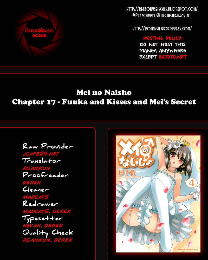 Page 1 Chapter 17 Mei no Naisho - Make Miracle
