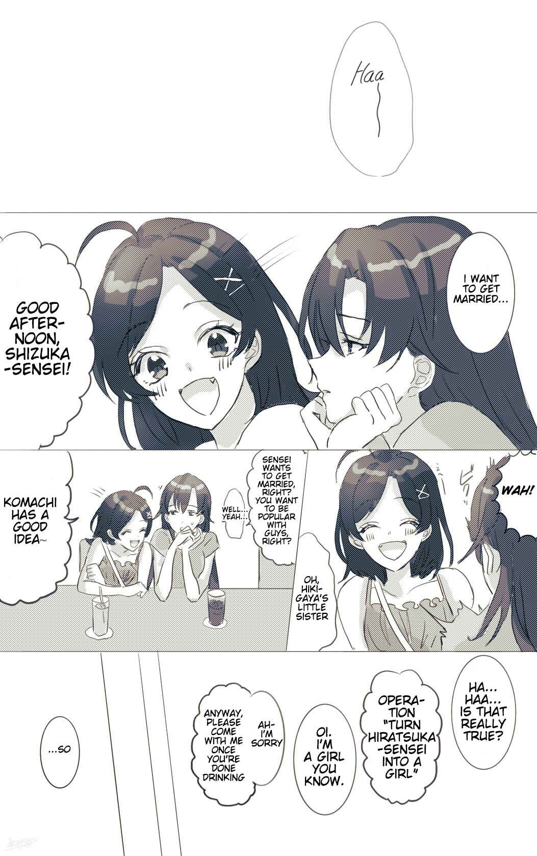 Page 1 Chapter 9 Yahari Ore no Seishun Love Come wa Machigatteiru - Hiratsu Kawaii Shizu Kawaii (Doujinshi)