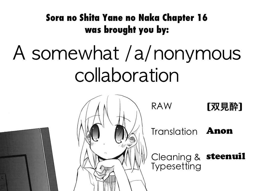 Page 9 Chapter 16 Sora no Shita Yane no Naka