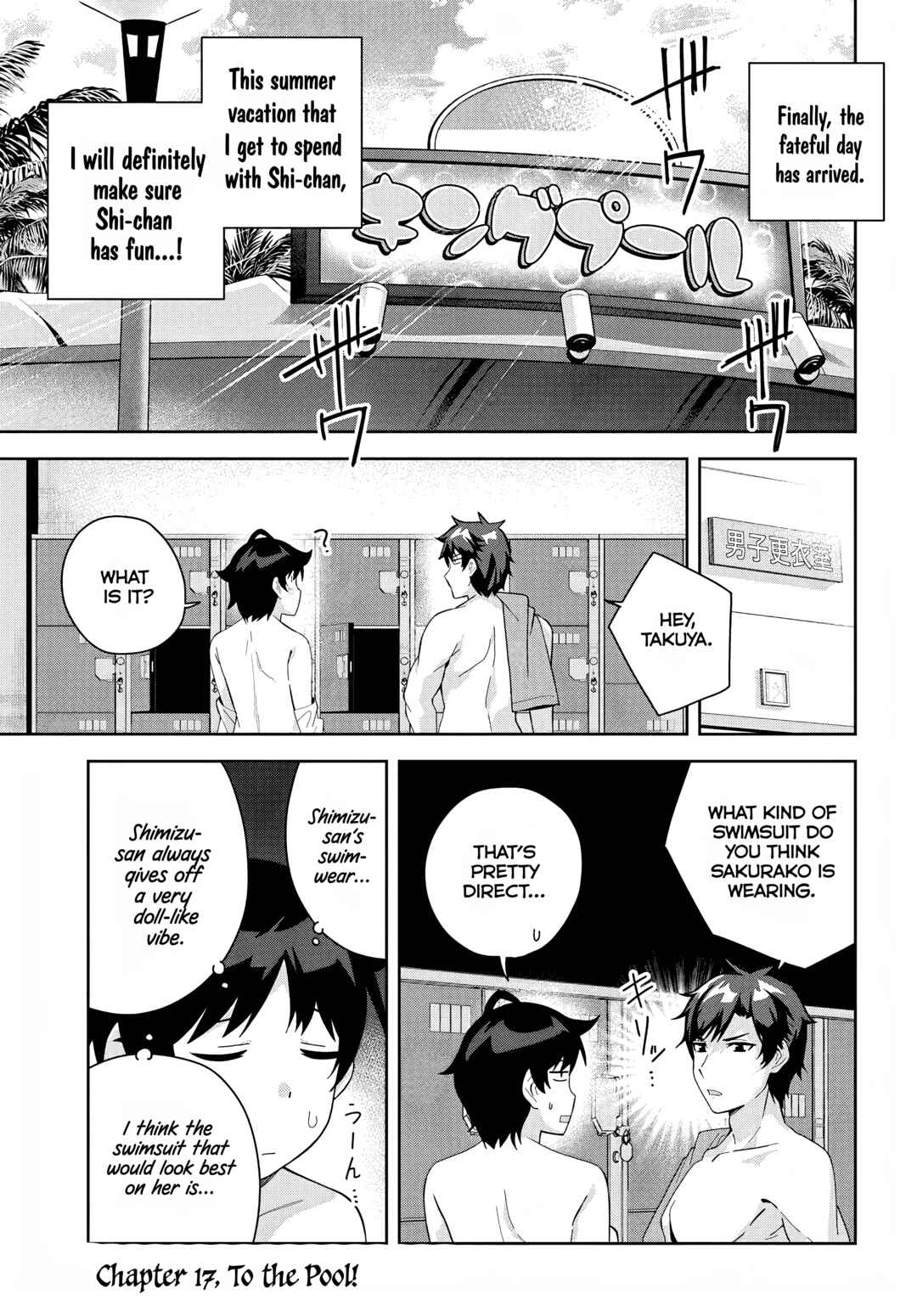 Page 1 Chapter 17 Classmate no Moto Idol ga, Tonikaku Kyodou Fushin Nan desu