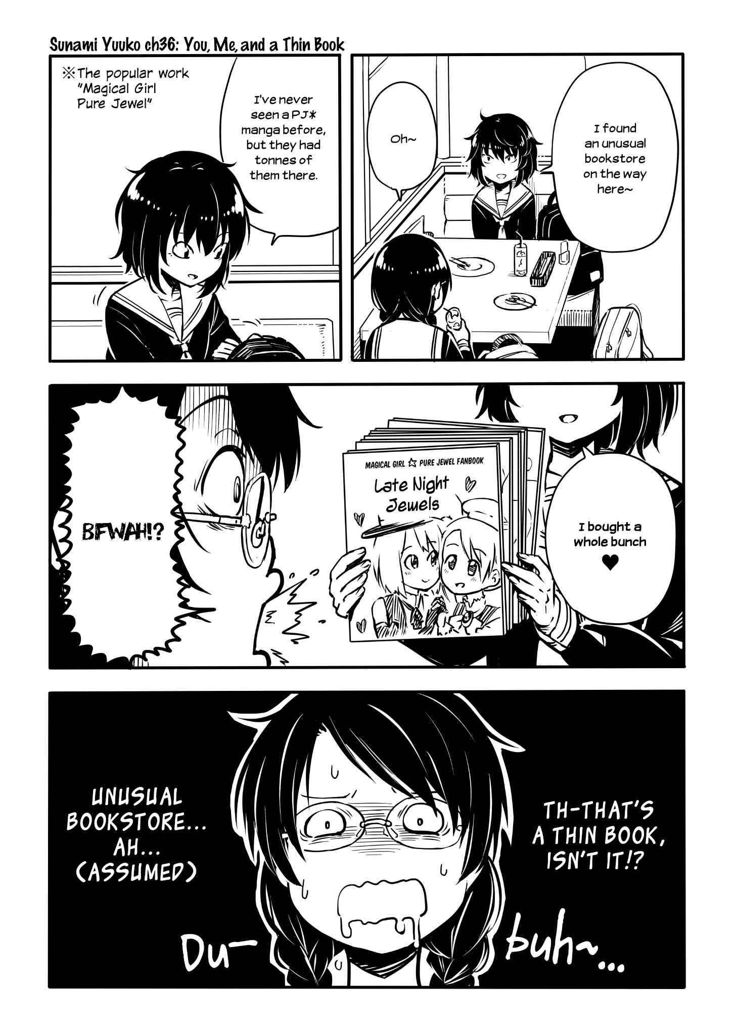 Page 1 Chapter 36 Sunami Yuuko to Yuri na Hitobito