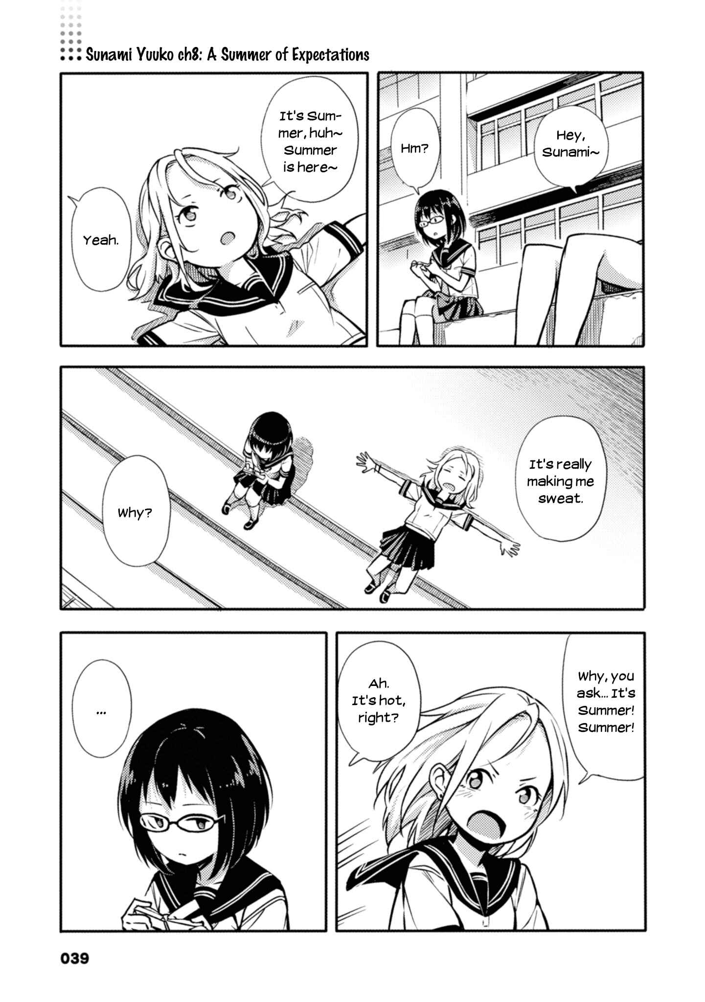 Page 1 Chapter 8 Sunami Yuuko to Yuri na Hitobito