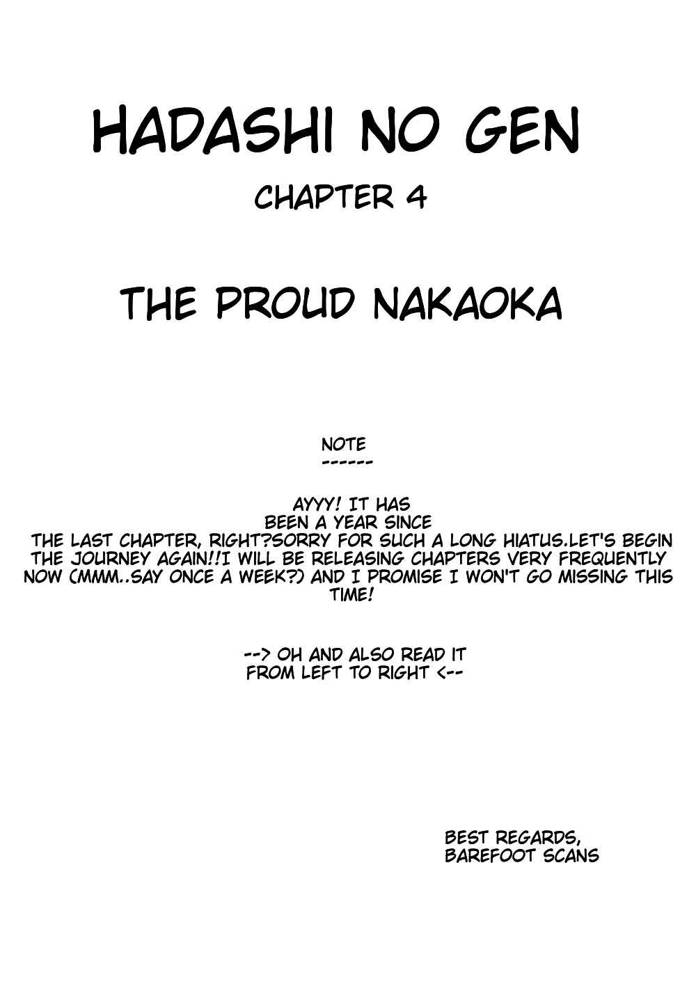 Page 1 Chapter 1.5 Barefoot Gen