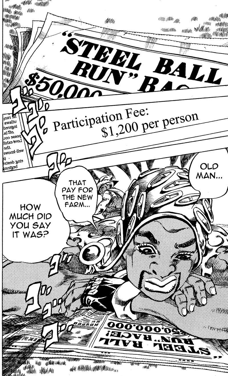 Page 8 Chapter 2 JoJos Bizarre Adventure Part 7 - Steel Ball Run