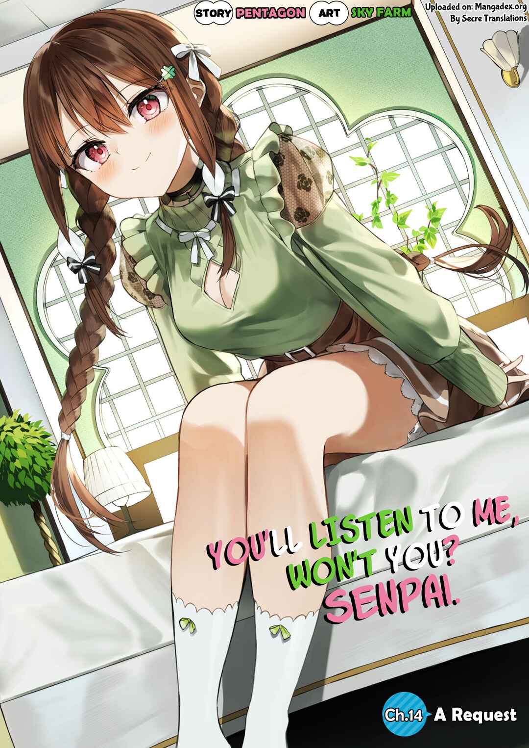 Page 1 Chapter 14 Kiite kuremasu yo ne? Senpai