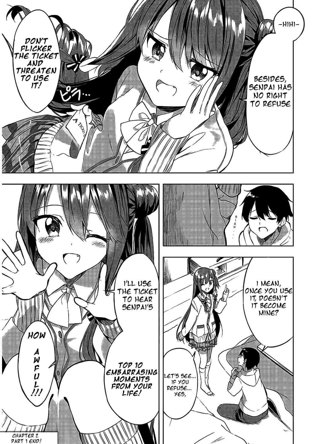 Page 11 Chapter 2.1 Kiite kuremasu yo ne? Senpai