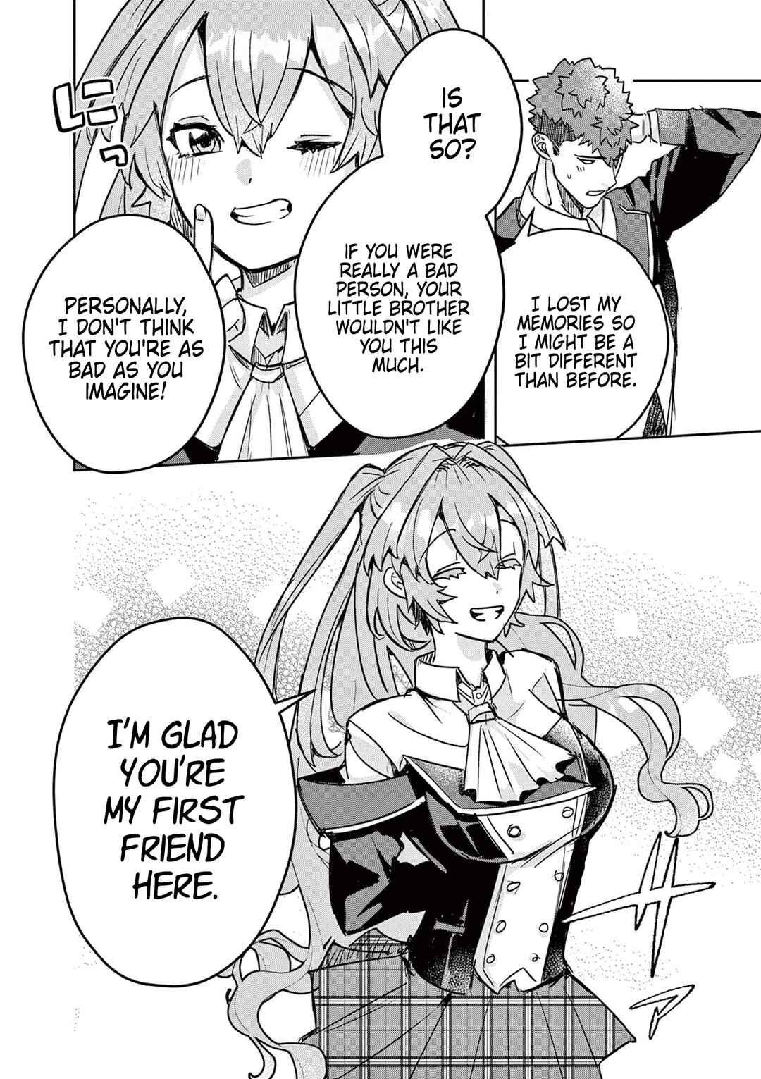 Page 10 Chapter 4 Nichiasa Suki no Otaku ga Akuyaku Seito ni Tenseishita Kekka, Hametsu Flag ga Houkaishiteiku Ken ni Tsuite