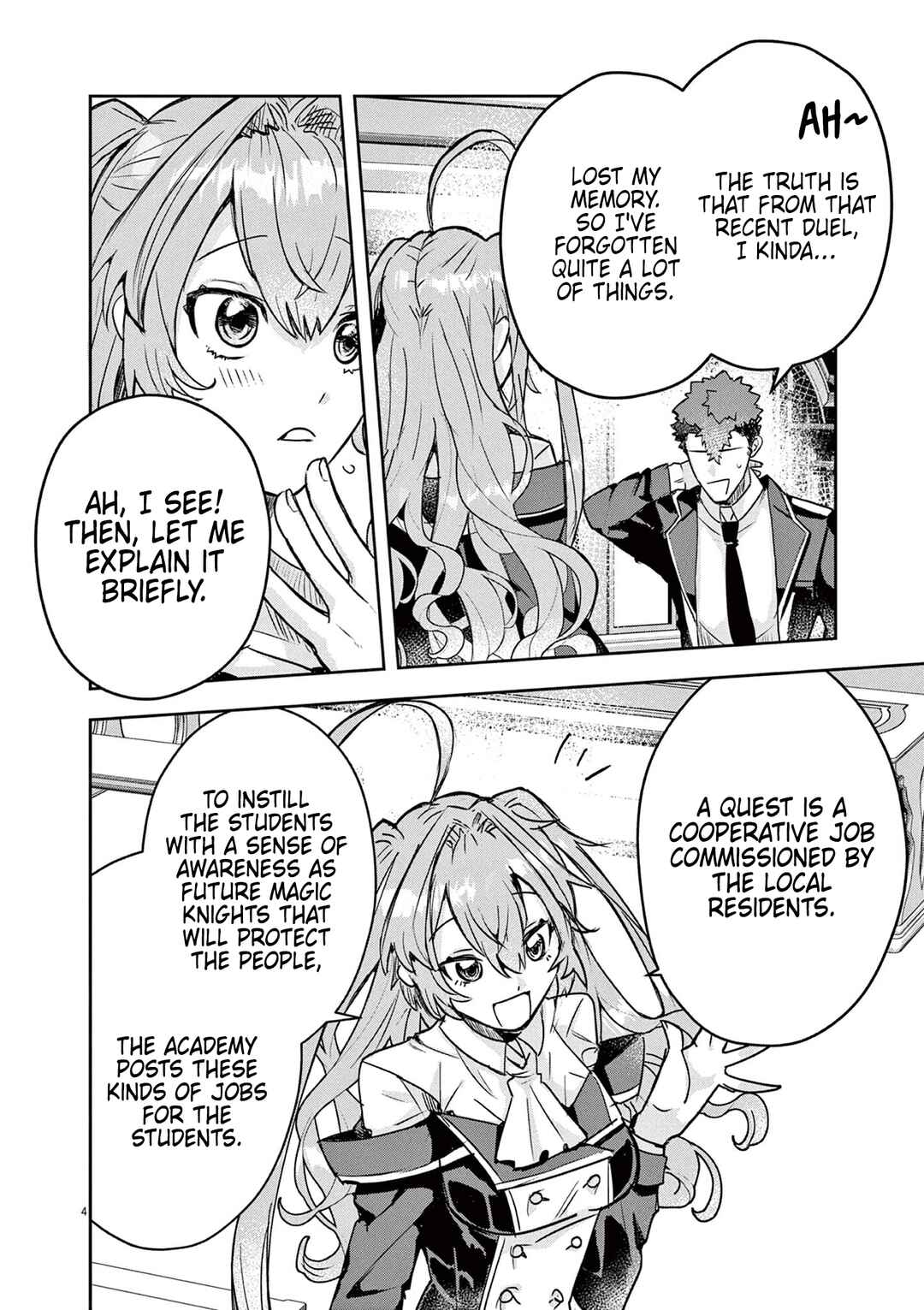 Page 4 Chapter 4 Nichiasa Suki no Otaku ga Akuyaku Seito ni Tenseishita Kekka, Hametsu Flag ga Houkaishiteiku Ken ni Tsuite