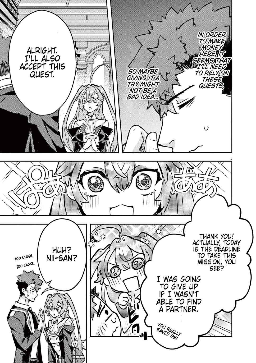 Page 7 Chapter 4 Nichiasa Suki no Otaku ga Akuyaku Seito ni Tenseishita Kekka, Hametsu Flag ga Houkaishiteiku Ken ni Tsuite