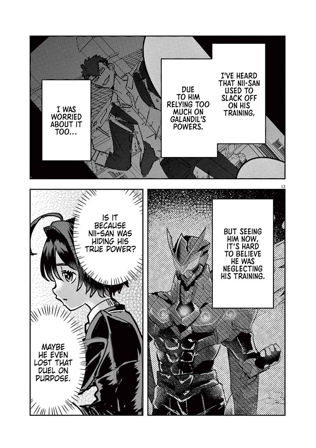 Page 13 Chapter 7 Nichiasa Suki no Otaku ga Akuyaku Seito ni Tenseishita Kekka, Hametsu Flag ga Houkaishiteiku Ken ni Tsuite