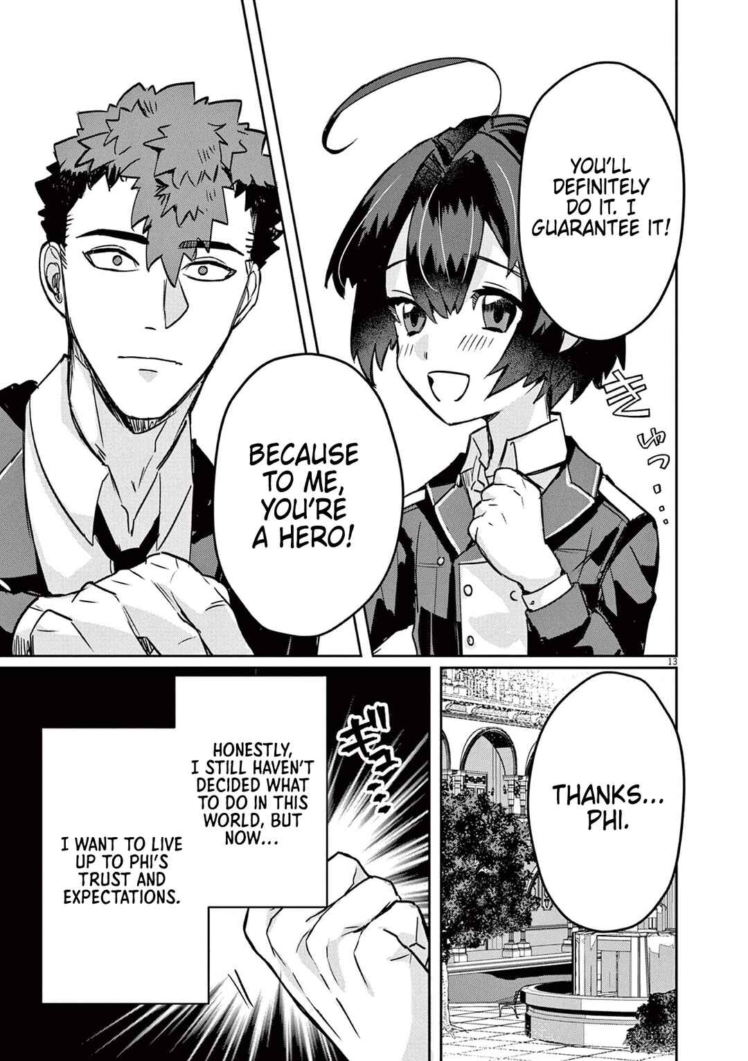 Page 13 Chapter 3 Nichiasa Suki no Otaku ga Akuyaku Seito ni Tenseishita Kekka, Hametsu Flag ga Houkaishiteiku Ken ni Tsuite