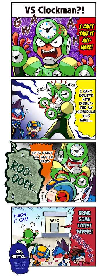 Page 1 Chapter 5 Mega Man Battle Network Operate Shooting Star 4Koma Manga